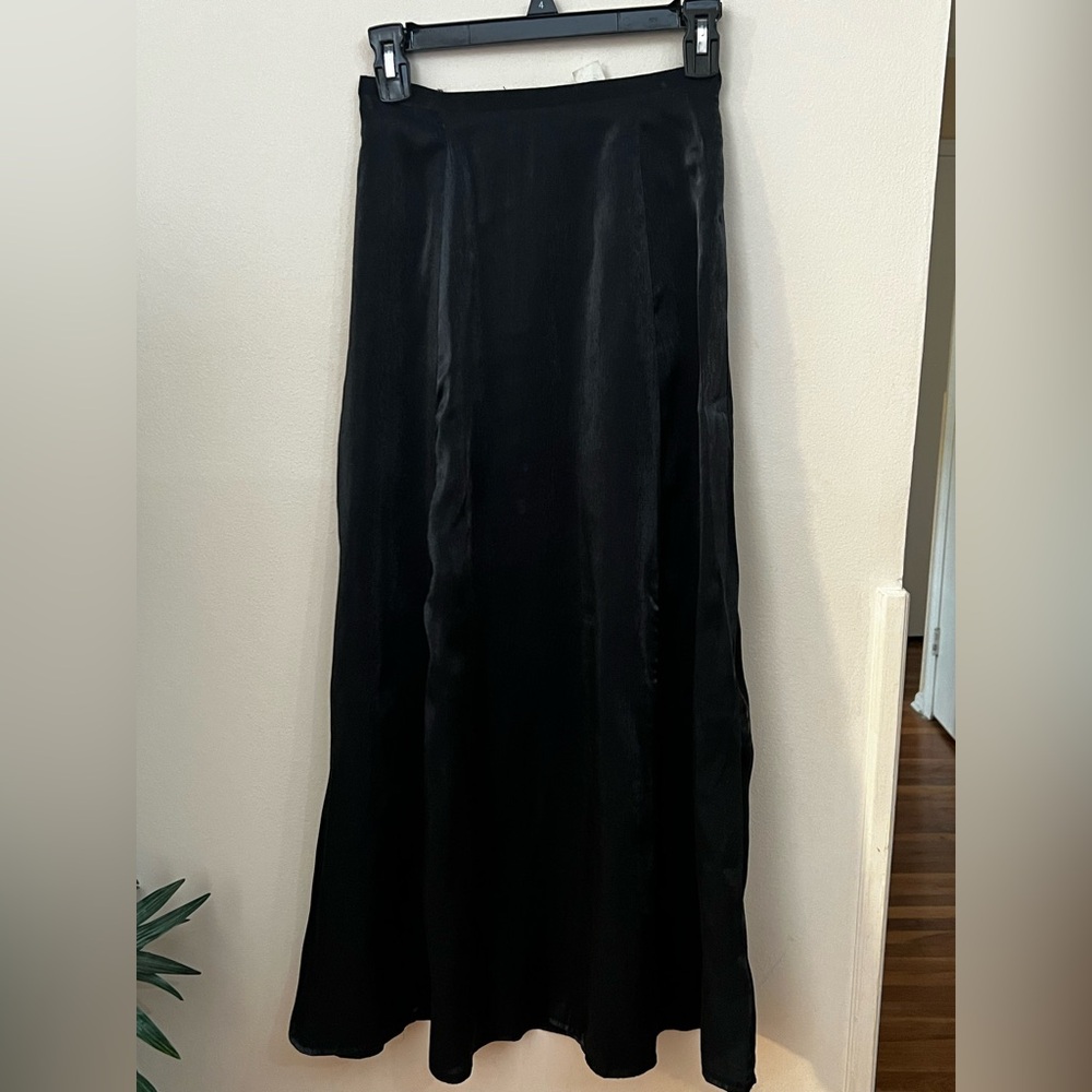Dressy or Gothic Sateen Long Skirt